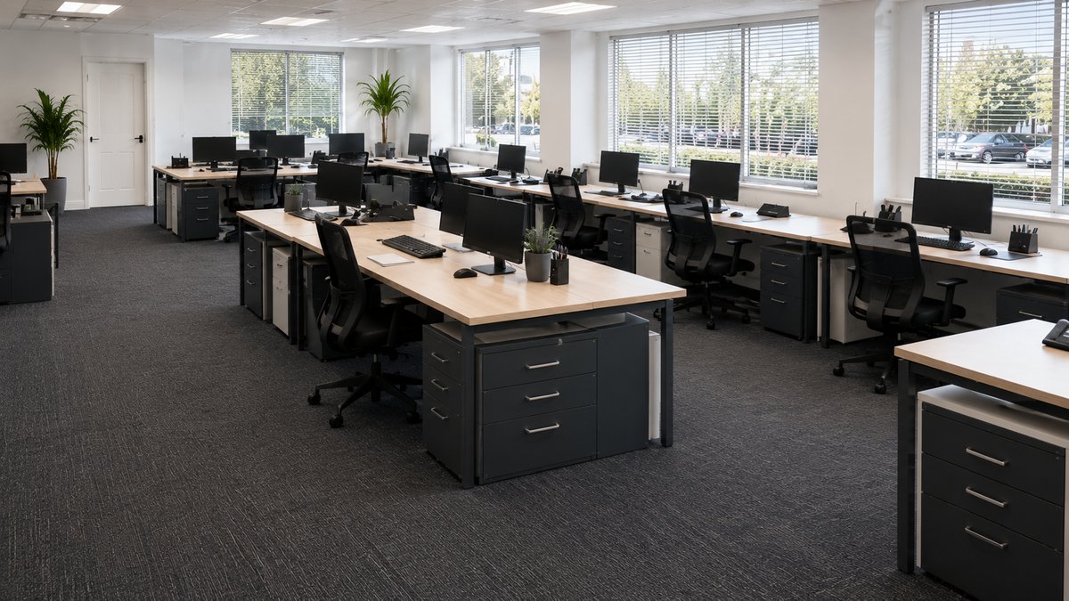 Office after cleaning